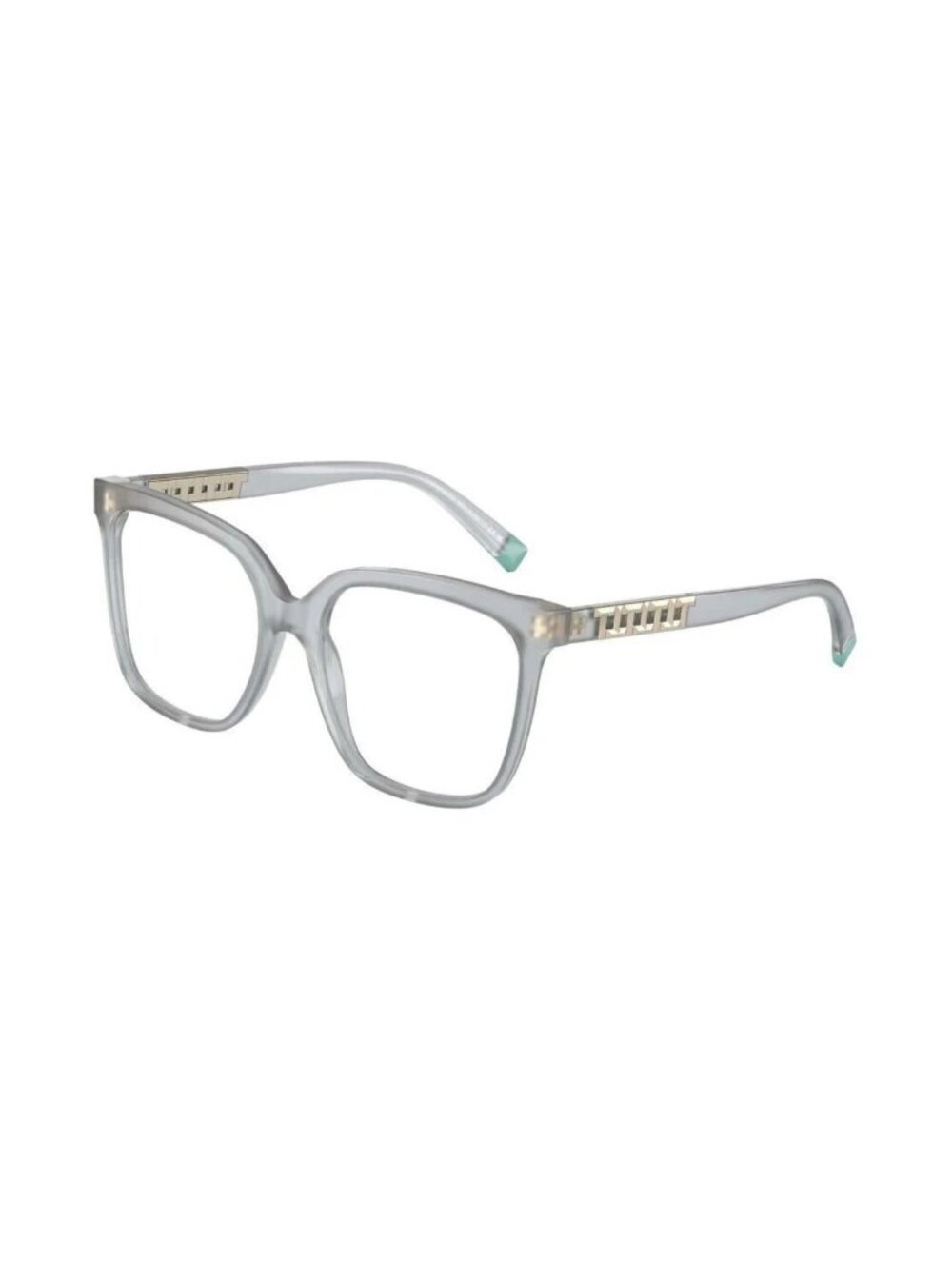 Tiffany & Co Eyeglasses Frames TF2227 8267 Clear Grey Gold T Logos 52-17-140